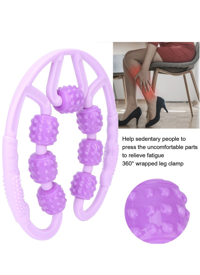 Arabest U Shape Trigger Point Massage Roller 7 Wheel Massage Roller for Calves Leg Arms Relieve Muscle Soreness  - Image 5