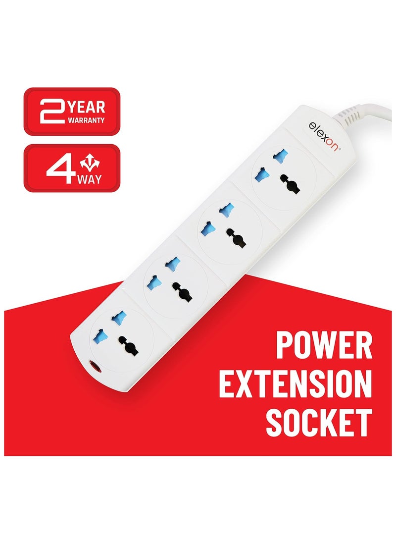 elexon - 4 Way Power Extension Socket With 2M Cable - Image 1