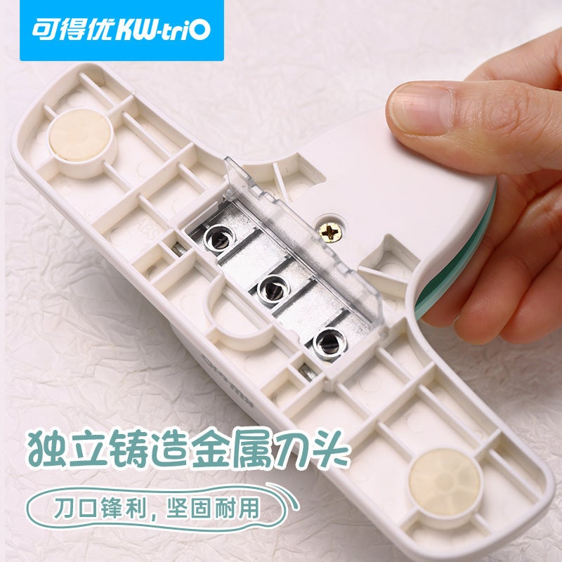 You Can Get The You9027 Multi-Hole 4Mm Puncher For Loose-Leaf Notebooks, Student Puncher, M5 Manual Three-Hole Puncher - Image 5