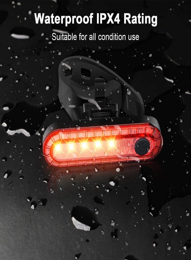 Ebuyfire Bike Tail Lights, USB Rechargeable Rear Bike Light, Waterproof Bicycle Tail Light for Night Riding, Red Cycling Lights with 4 Models, Easy to Install Bike Safety Light for Adults & Kids - Image 5