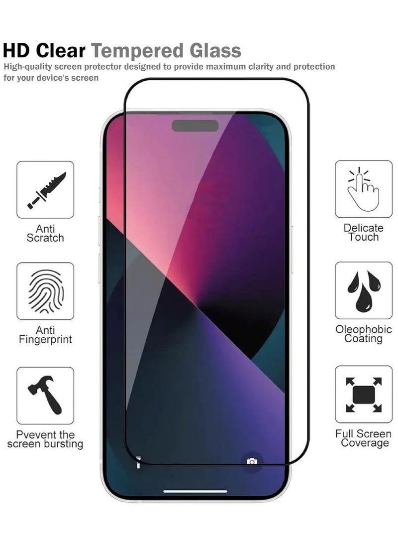 Raxoom [3 Pack] Designed for iphone 15 Pro Max Screen Protector Tempered Glass, Friendly Ultra Resistant - Image 3
