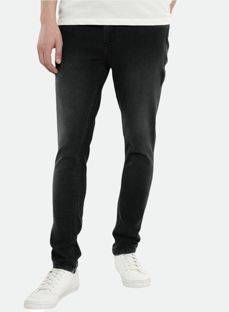 Dennis Lingo Men's Slim Fit Grey Stretch Jeans - Stylish and Comfortable - Image 1