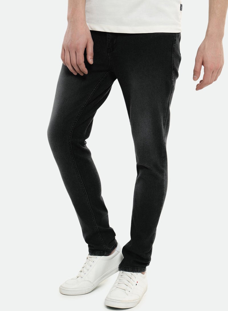 Dennis Lingo Men's Slim Fit Grey Stretch Jeans - Stylish and Comfortable - Image 2