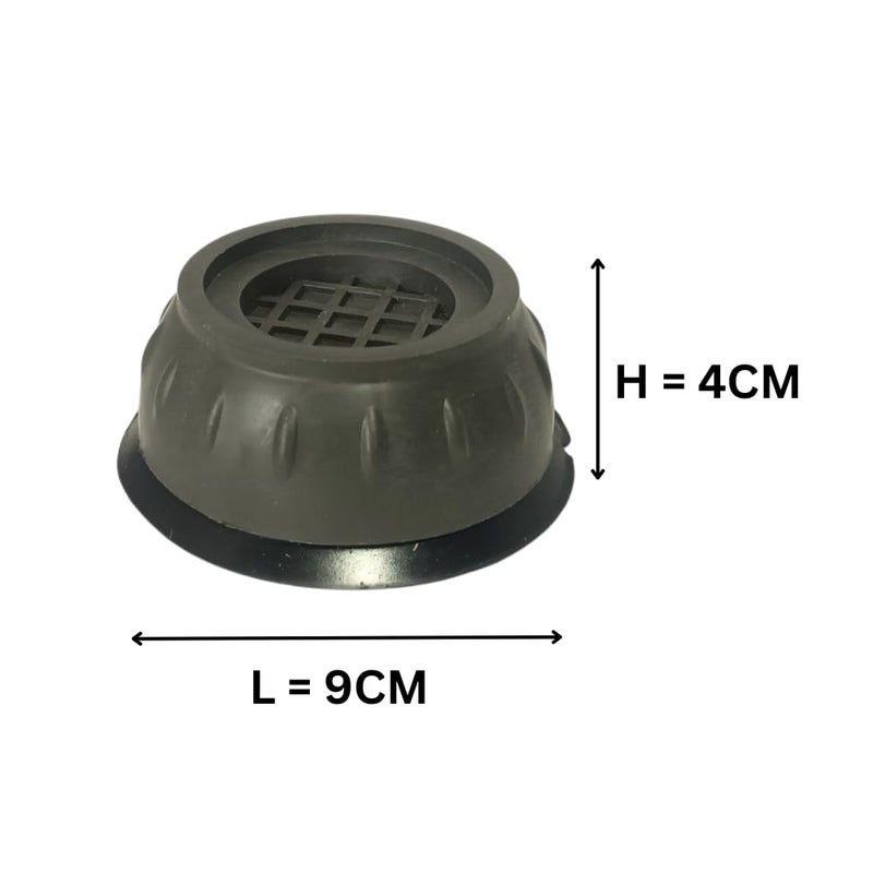 Washing Machine Anti Vibration Pad with Suction Cup Round Shape Noise Cancelling Heightening Pads for Washing Machine Medium - Image 2