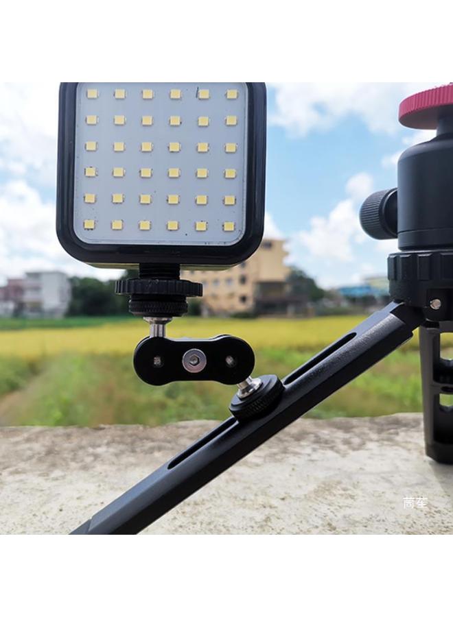 Generic Universal Magic Arm Double-head Adjustment Strange Hand Bracket Live Photography Fill Light Monitor Tripod Connecting Arm-Body Color:Black Short Magic Hand  - Image 5