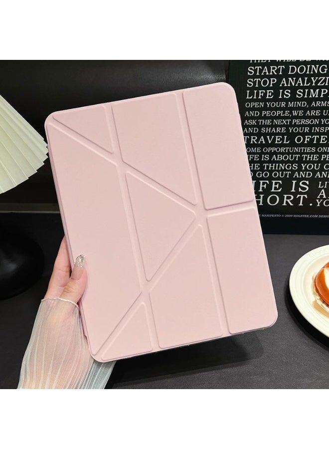 for Honor Pad 10 12.1-inch 2025 Case Cover, Triple Fold Y-shaped Design, Multi Angle, Leather Tablet Cover With Pen Slot, Automatic Wake-up/sleep, Pink - Image 5