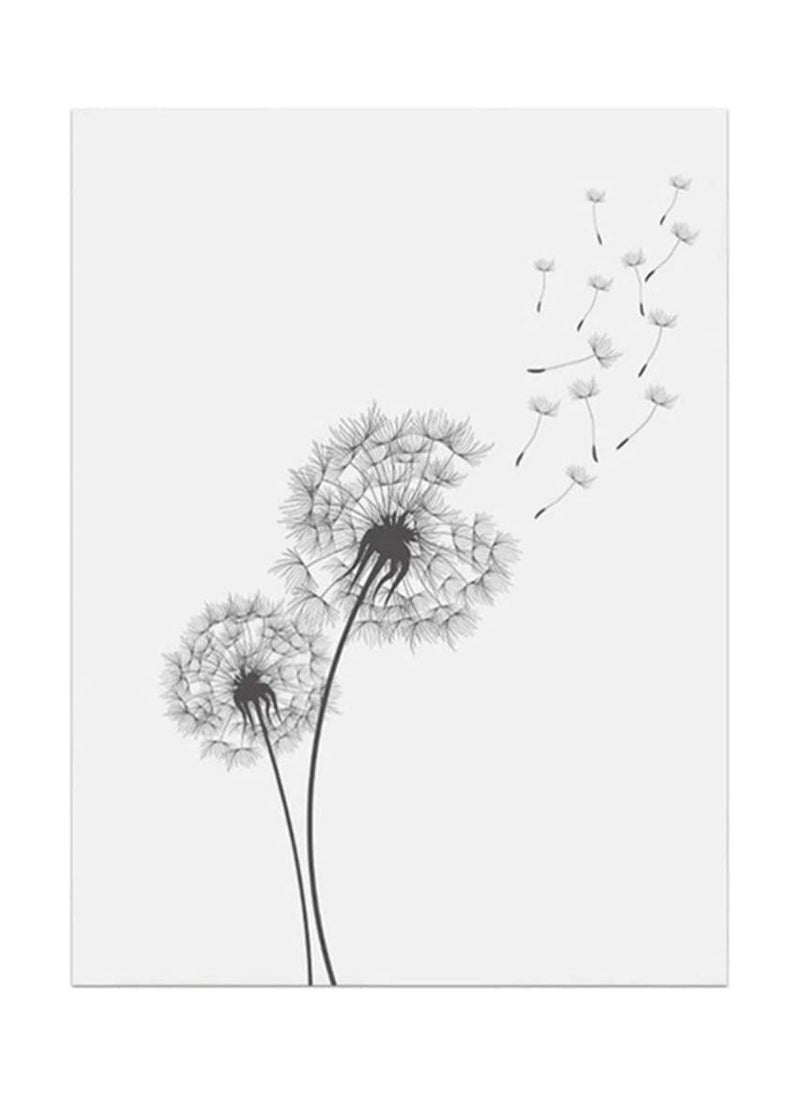 SYOSI - Dandelion Flower Art Print Blowing Away in The Wind Set of Canvas Poster Abstract Flower Art Print Dandelions Art Wall Painting For Home Decoration (Frameless, Random Style) - Image 1