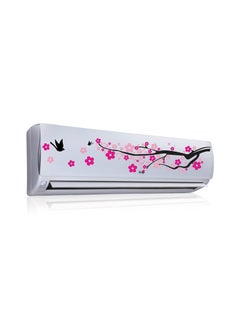 Sticker Studio Sticker Studio Pink Floral AC Sticker Wall Fridge Switchboard Sticker Panel Sticker Multicolor PVC Vinyl Matte Sheet Size 66 Cm X 20 Cm 