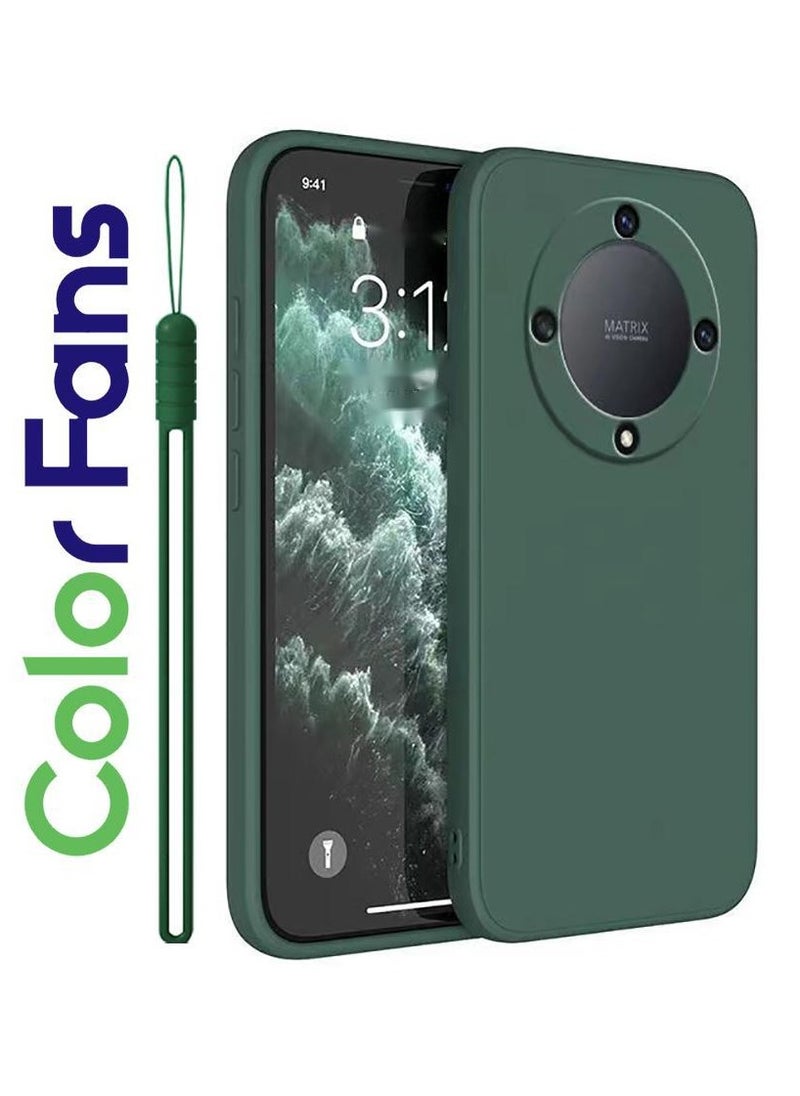 Compatible with Honor X9A Case Silicone Phone Case for Honor X9A 5G 6.67 inch Cover Soft Green