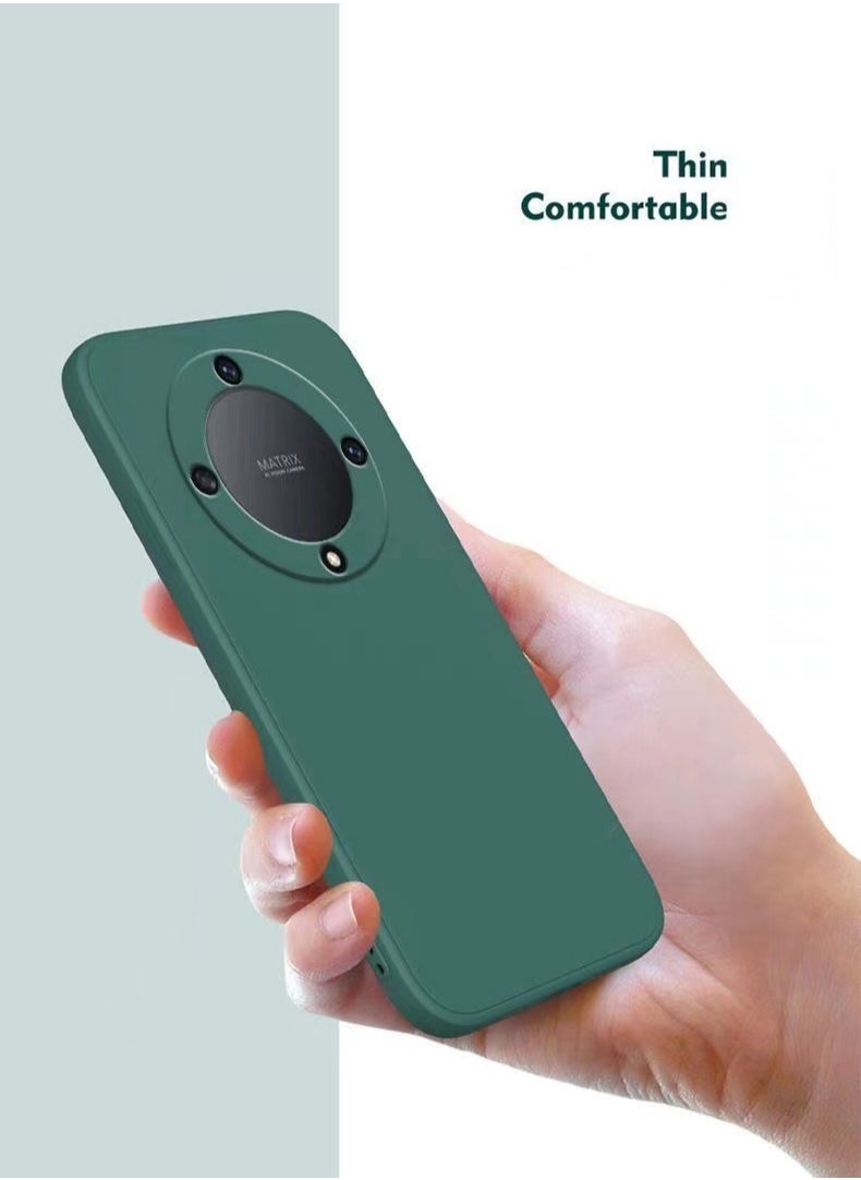 Compatible with Honor X9A Case Silicone Phone Case for Honor X9A 5G 6.67 inch Cover Soft Green