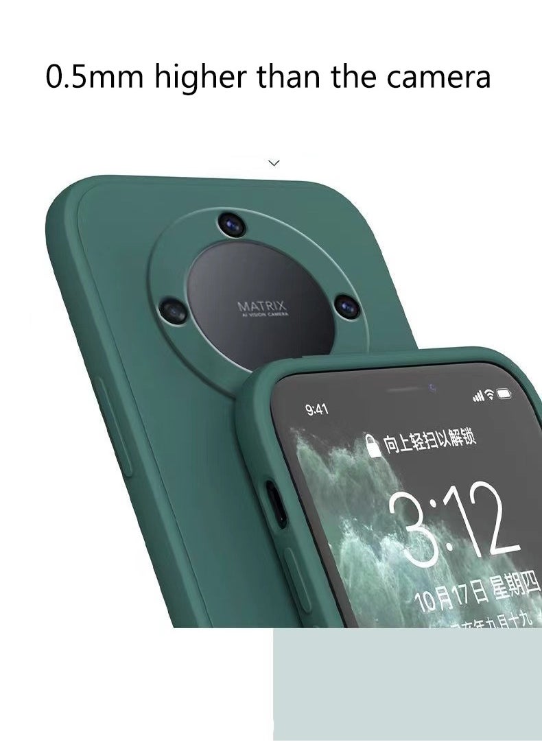 Compatible with Honor X9A Case Silicone Phone Case for Honor X9A 5G 6.67 inch Cover Soft Green
