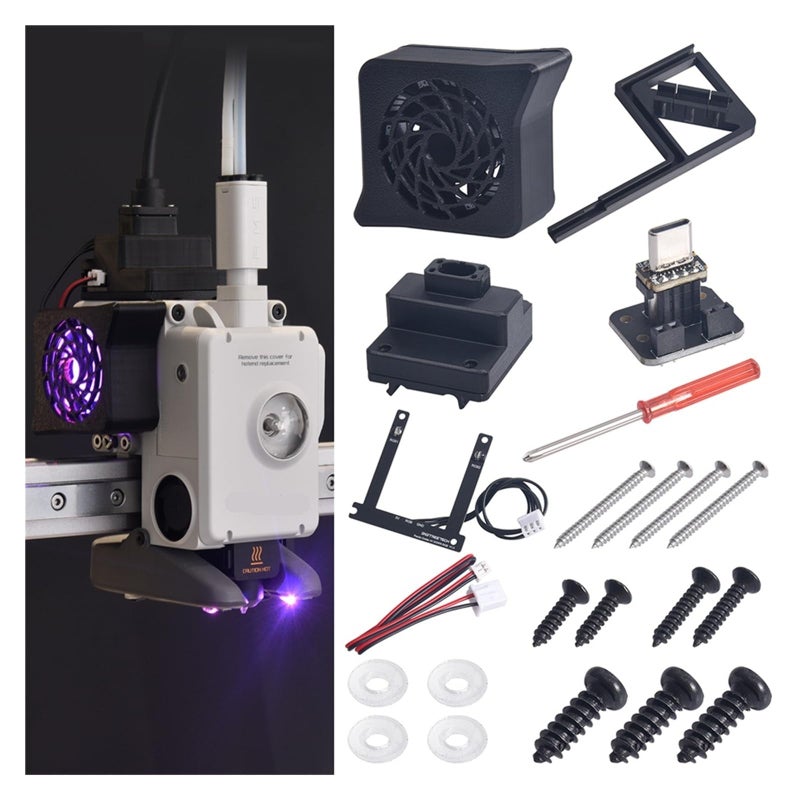 Hotend Cooling Fan with RGB Lighting and Wireless Control for 3D Printers - Image 3