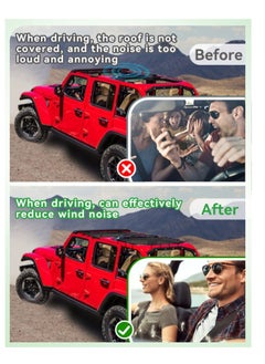 SYOSI Jeep Wrangler Sunshades, Front and Rear Mesh Sun Screen Shade, New Model UV Blocker, Summer Driving Comfort, Improve 2Pcs JL Unlimited (2018-Current)  - Image 3