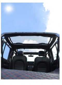 SYOSI Jeep Wrangler Sunshades, Front and Rear Mesh Sun Screen Shade, New Model UV Blocker, Summer Driving Comfort, Improve 2Pcs JL Unlimited (2018-Current)  - Image 5