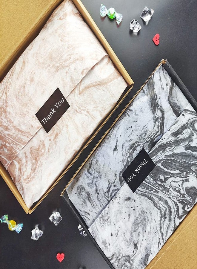 MORANTI Black Marble Pattern Bulk Tissue Paper Gift Wrap 25 Sheets 19.7" x 27.5" for Birthday Wedding Graduate Gift Bags Holiday Party Wrapping Gift Tissue Paper - Image 4