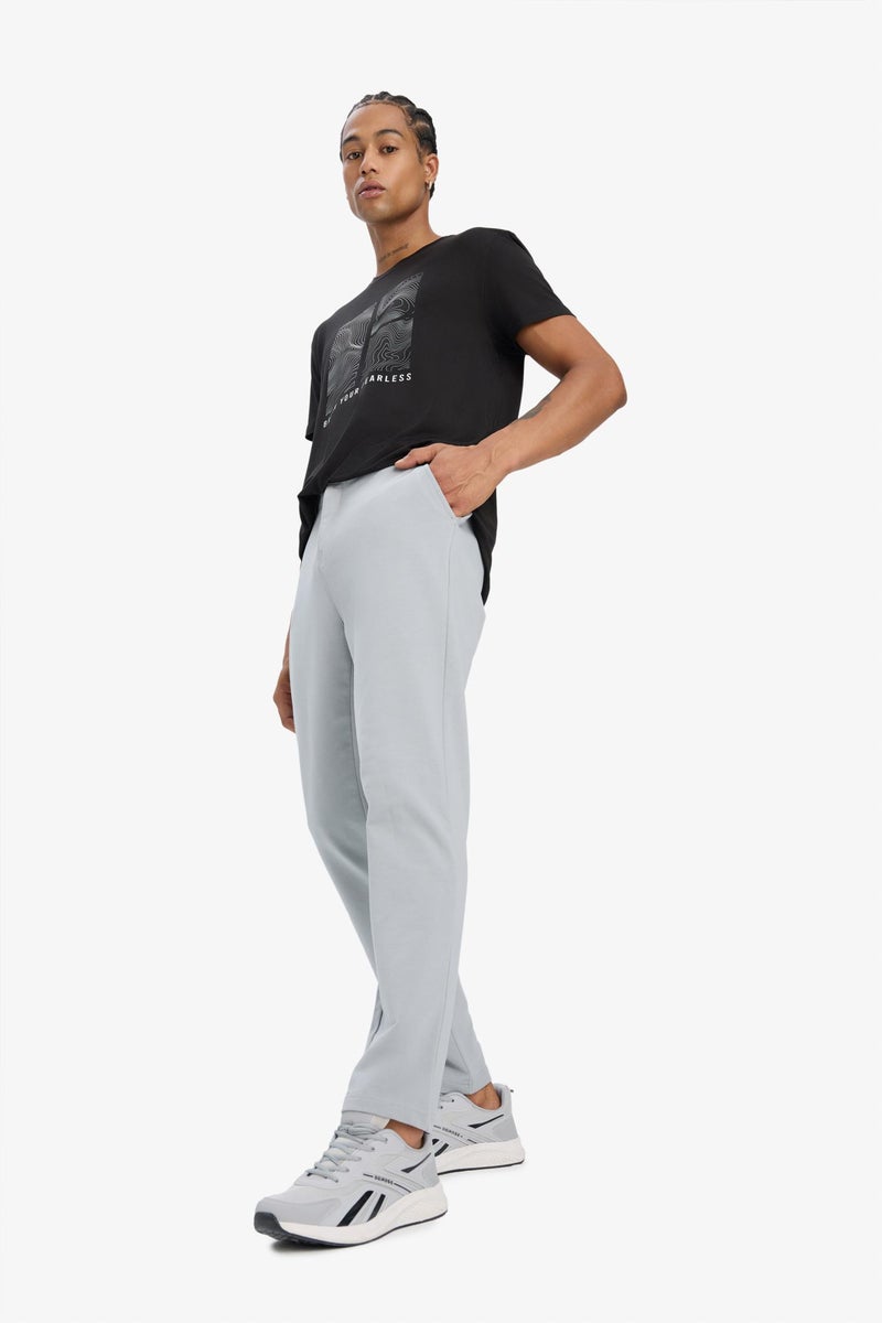 DeFacto Grey Man DeFactoFit Slim Fit Double Pocket Standard Leg Sports Joggers Casual - Image 2