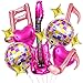 Villorem 13 PCS Music Balloons Set Guitar Musical Note Balloons 4D Disco Foli Balloon for Birthday Party Concert Singer Fans Party Decoration Supplies - Image 2