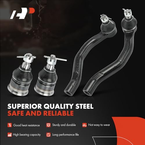 A-Premium Set of 12, Front & Rear Sway Bar Link, Front Upper & Lower Ball Joint, Inner & Outer Tie Rod End, Compatible with Honda Accord 2003 2004 2005 2006 2007 - Image 3