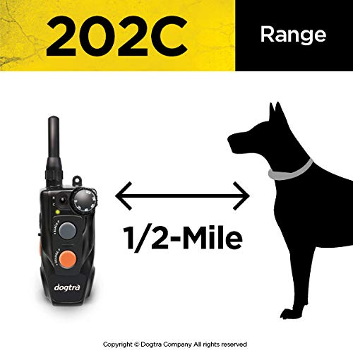 Dogtra 202C Remote Training E-Collar - 1/2 Mile Range - 2-Dogs System, Static, Vibration, Medium Output, Adjustable Levels, Waterproof, Electric Dog Collar for Basic Training of Small, Medium Dogs - Image 5