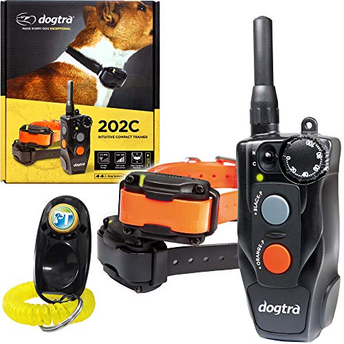 Dogtra 202C Remote Training E-Collar - 1/2 Mile Range - 2-Dogs System, Static, Vibration, Medium Output, Adjustable Levels, Waterproof, Electric Dog Collar for Basic Training of Small, Medium Dogs - Image 1