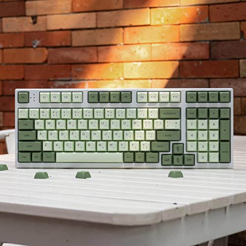 mintcaps PBT Japanese Keycaps Matcha Green XDA Profile Cute Keycaps Set 124 Keys Custom Dye-Sub Keyboard Key caps for Cherry Gateron MX Switches Mechanical Keyboards - Image 2