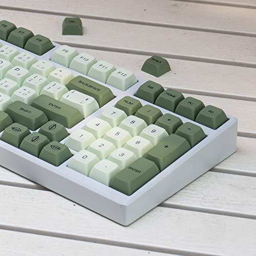 mintcaps PBT Japanese Keycaps Matcha Green XDA Profile Cute Keycaps Set 124 Keys Custom Dye-Sub Keyboard Key caps for Cherry Gateron MX Switches Mechanical Keyboards - Image 4