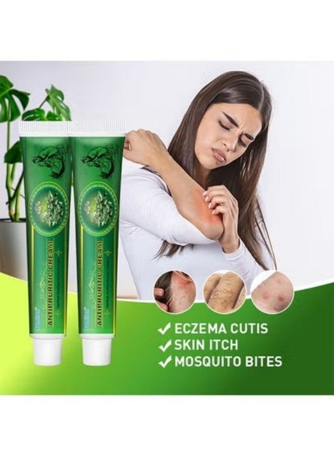 Sumifun Antipruritic Cream 20g, Herbal Antibacterial Cream, Non Irritating Relief Itching, Relief Bug Bite and Eczema Cutis, Inhibit Fungi Cream, Promote Skin Health for All Skin Types - Image 2