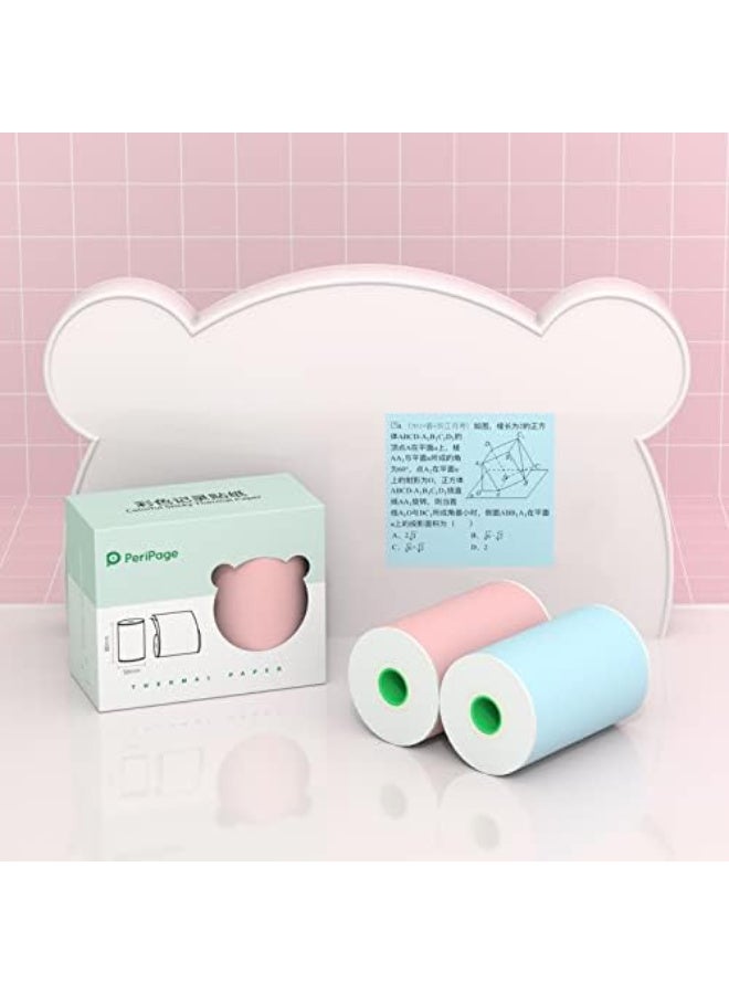 PeriPage A3 80×50mm Thermal Paper 2-Rolls/Box  Multicolor - Image 2