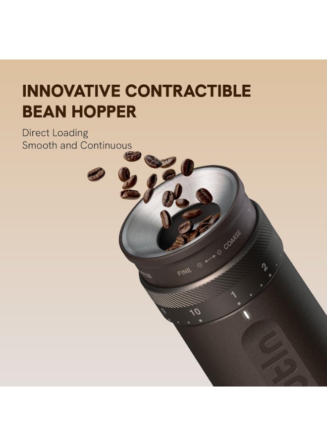 OutIn Fino Portable Electric Coffee Grinder -Sand Stone White - Image 3