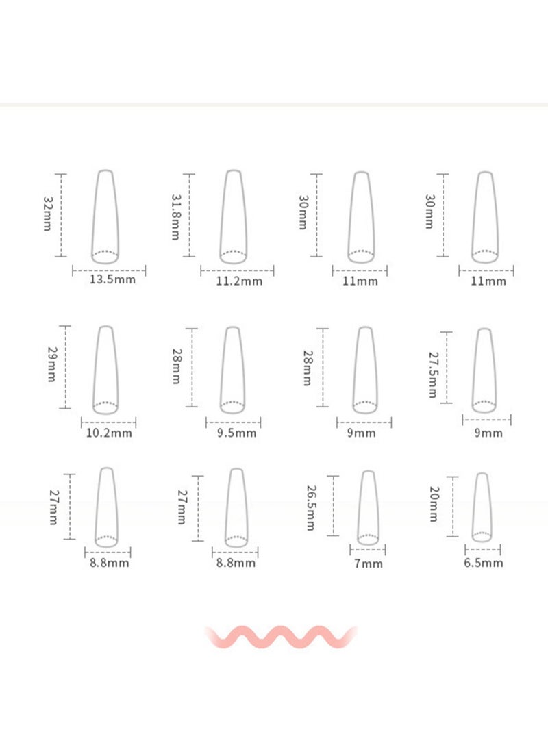 24PCS Almond Press on Nails, Pink Leopard Print Nails, Glossy Nude & Glitter Stick-on Nails with Gel Glue, Nail File, Cleaning Pad, Wooden Stick, Easy to Apply & Long-Lasting - Image 5