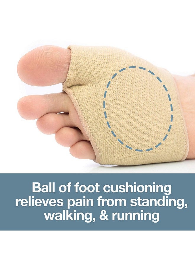 Purastep Gel Metatarsal Head Morton Neuromas Atrophy Flat Pad Splay Foot Corn Feet Pressure Relief Care Sleeve With Insole Ball Of Cushion (Large) - Image 2