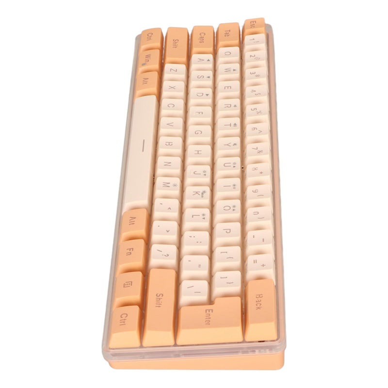 Orange Yellow Mini Gaming Keyboard Wired RGB 61 Keys 60 Percent Compact Mechanical USB - Image 5