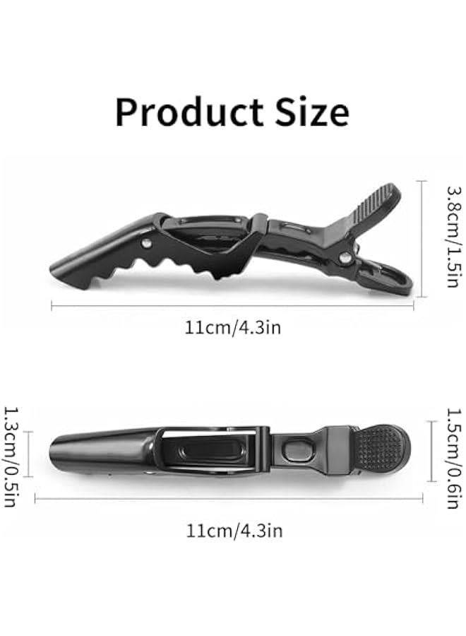 GELESE 12PCS Hair Clips Alligator Hair Clips Professional Salon Tools Wide Tooth Hair Clips for Hair Styling (Multicolor) - Image 2