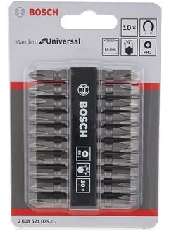 2608521039 65 mm Double Ended Bit Set PH2/PH2, Pack of 10