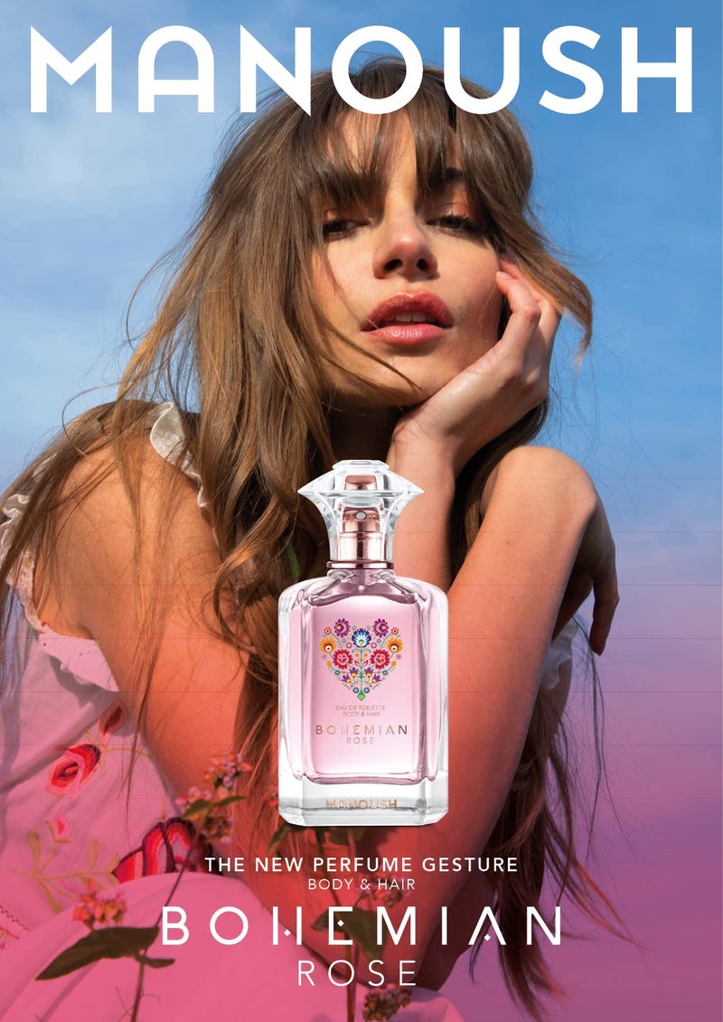 Manoush Bohemian Rose EDT Body & Hair For Women 30ml - Image 5