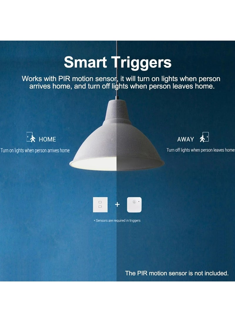 BestCon Smart Switch TC2S - 3 Gang, Touch Control Light Switch, No Neutral Wire, Broadlink RM4 Pro Hub Required To Operate