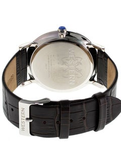 Western Men's Quartz Analogue Leather Strap Casual Watch  - Image 3