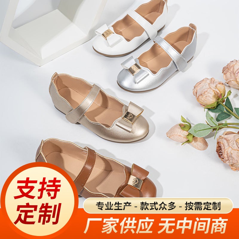 Children'S Small Leather Shoes Spring And Autum New Korean Style Versatile Bow Princess Shoes Girls Soft Sole Baby Shoes - Image 2