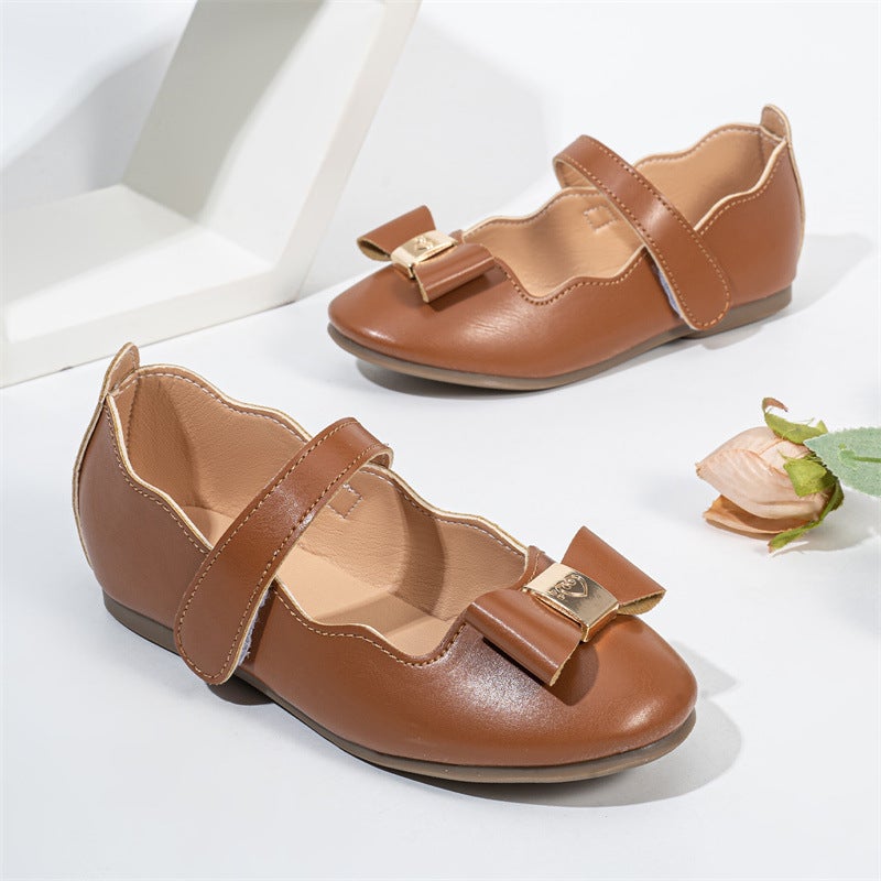 Children'S Small Leather Shoes Spring And Autum New Korean Style Versatile Bow Princess Shoes Girls Soft Sole Baby Shoes - Image 4