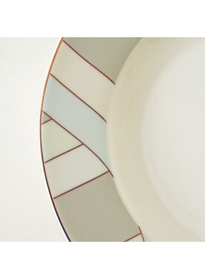 DANUBE HOME Danube Home Lincoln Fine Bone China Soup Plate 21Cm Elegant And Durable Perfect For Soups Stews Or Salads Stylish Design For Everyday Use Or Special Occasions Dishwasher Safe  - Image 2