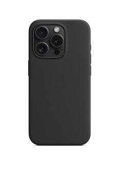 HEXABEX Silicone Case for iPhone 15 Pro , Protective Liquid Silicone Case with Magsafe for Apple iPhone 15 Pro 6.1 Black 