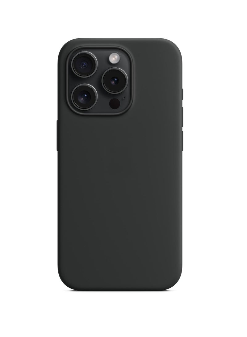 Silicone Case for iPhone 15 Pro , Protective Liquid Silicone Case with Magsafe for Apple iPhone 15 Pro 6.1 Black