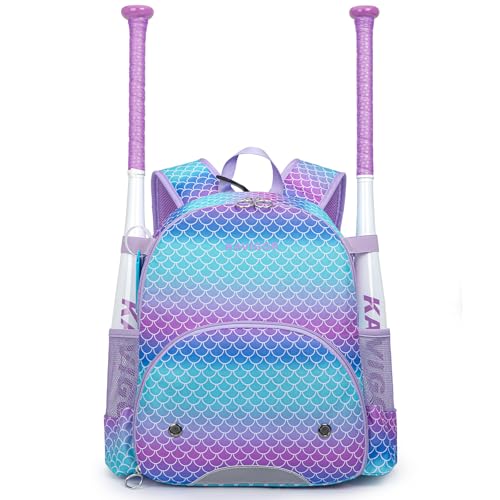 KAVIGOR Youth Tball Baseball Backpack Lightweight Softball Bag with Shoes Compartment Name Tag Reinforced Zippers Seams - Image 1
