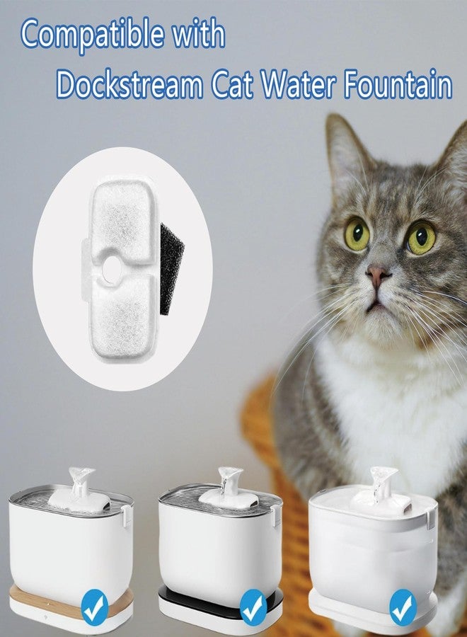 Ftplayuiq 18Pack Cat Water Fountain Replacement Filter for PETLIBRO Dockstream Cat Water Fountain PLWF005/PLWF115/PLWF105, Triple Filtration System Replacement Filter, Cordless Ultra-Quiet Pet Water Fountain - Image 3