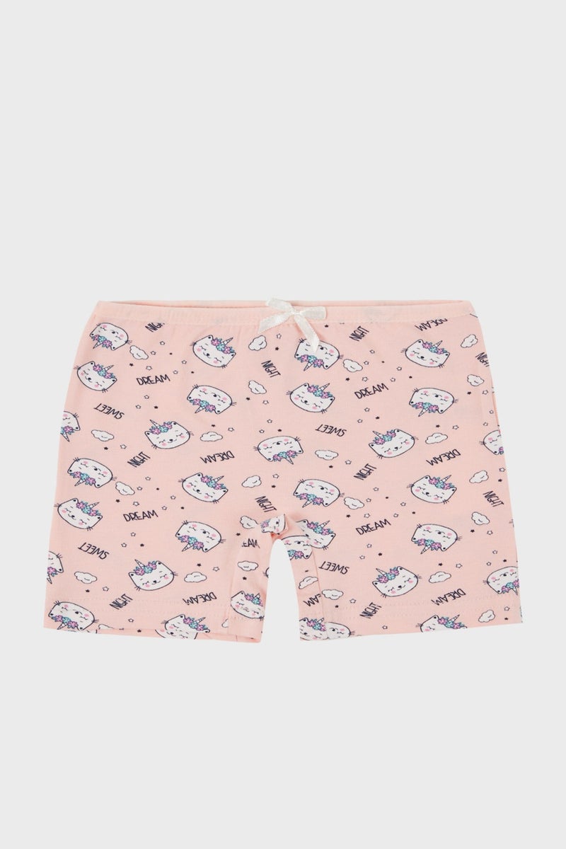 Lela Patterned Stretch Cotton 5 Pack Boxer Girl's Boxer 6651009CAT  - Image 4