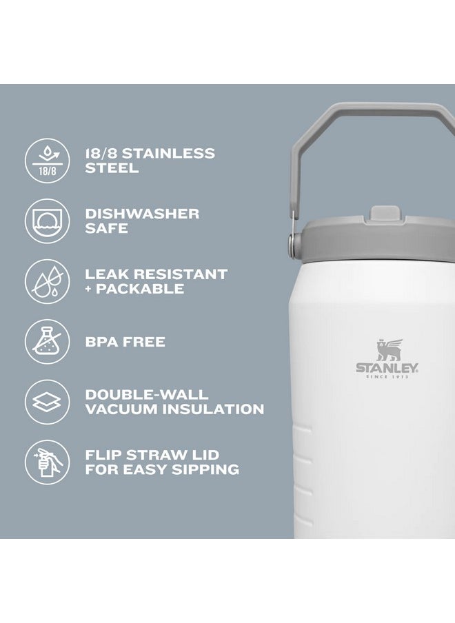 Stanley - Stanley IceFlow Flip Straw Jug with Handle 64 oz| Twist On Lid and Flip Up Straw | Leak Resistant for Travel and Sports | Insulated Stainless Steel |BPA-Free |Charcoal - Image 1