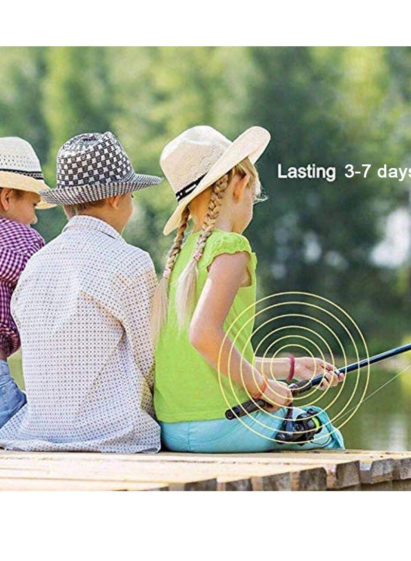 Muyixin Mosquito Repellent Sticker Natural Insect Repellent Patches with 24 Patterns to Repel Mosquito, Midge & Insect (12 Sheets+4 Bracelets)  - Image 5