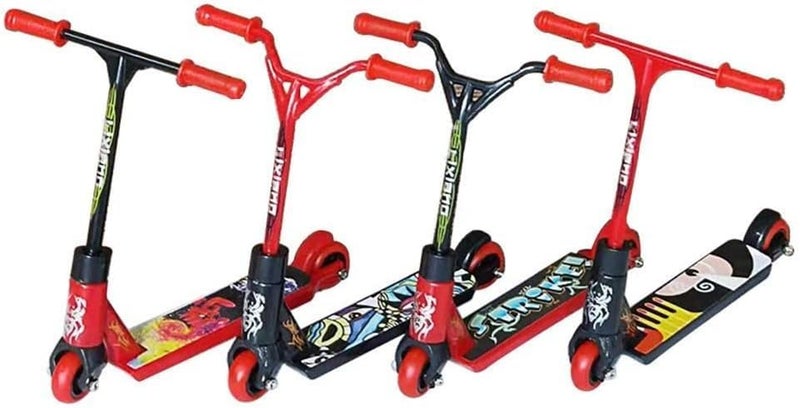 GANPUB 1Pc Red Random Finger Scooter Mini Two Wheel Scooter Childrens Finger Training Toys Mini Finger Skateboards Finger Boards and Finger Bikes - Image 1