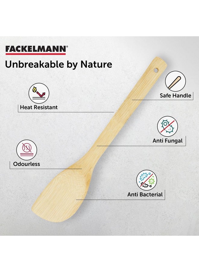 FACKELMANN مقلب صلب من الخيزران من فاكلمان، حجم 30 × 6 سم، لون بني - Image 4