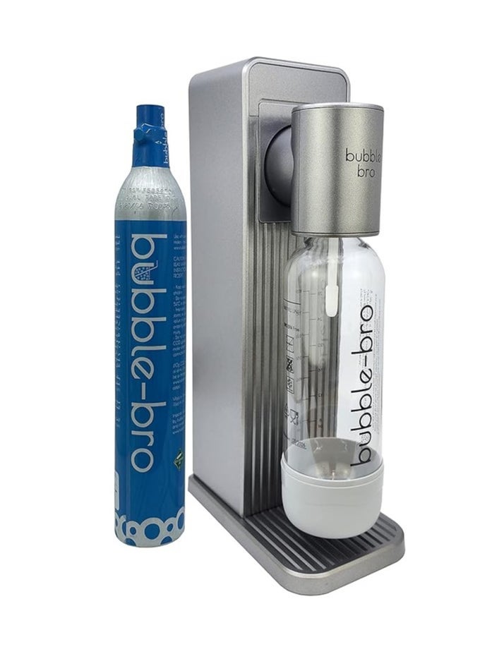 ORIGIN SPARKLING WATER MAKER STARTER KIT - WITH 60L CO2 CYLINDER (METALLIC GREY)